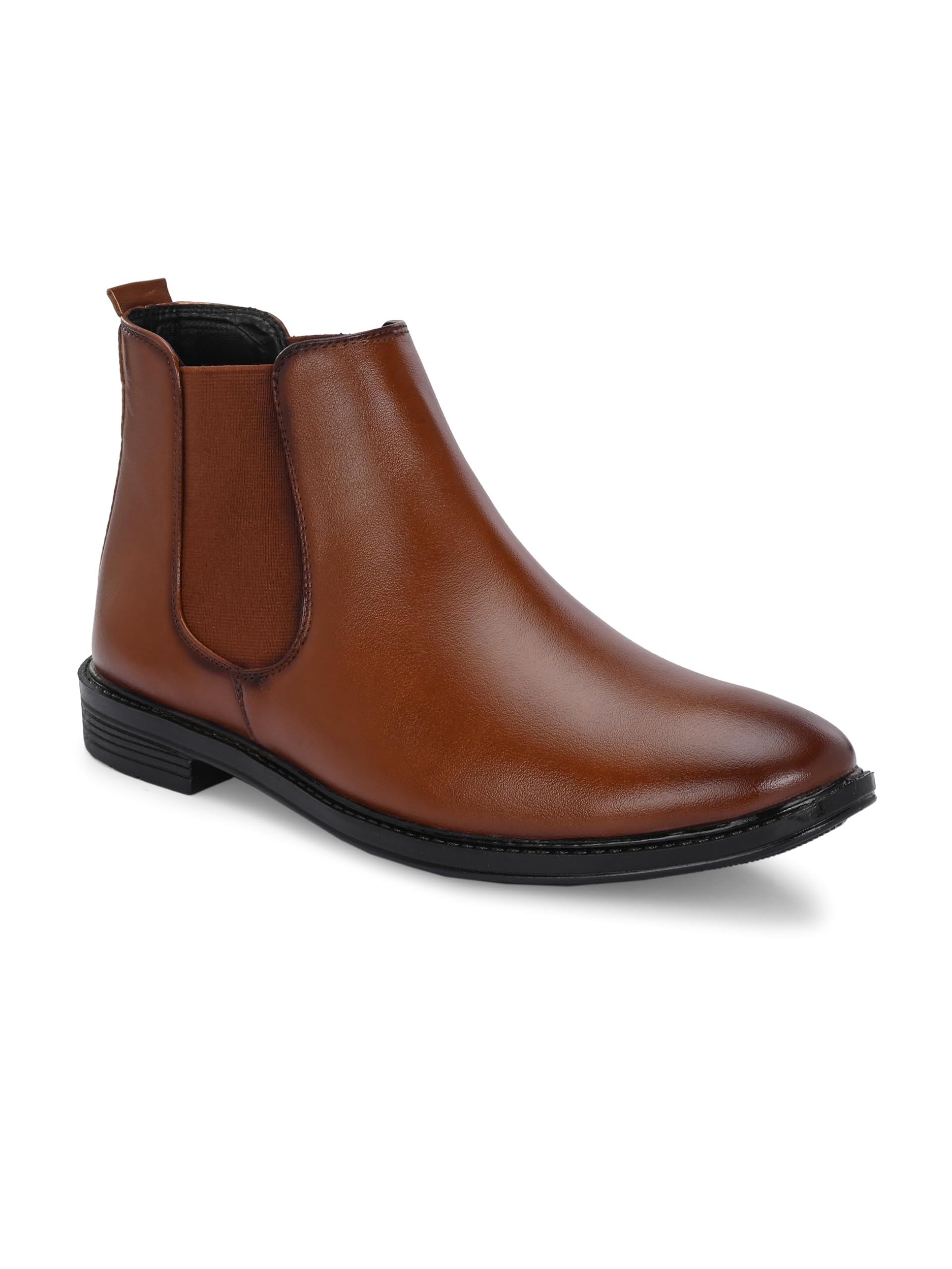 AADI Men's Synthetic Leather Lightweight Comfortable Trendy Outdoor Casual Shoes Slip On Chelsea Boots