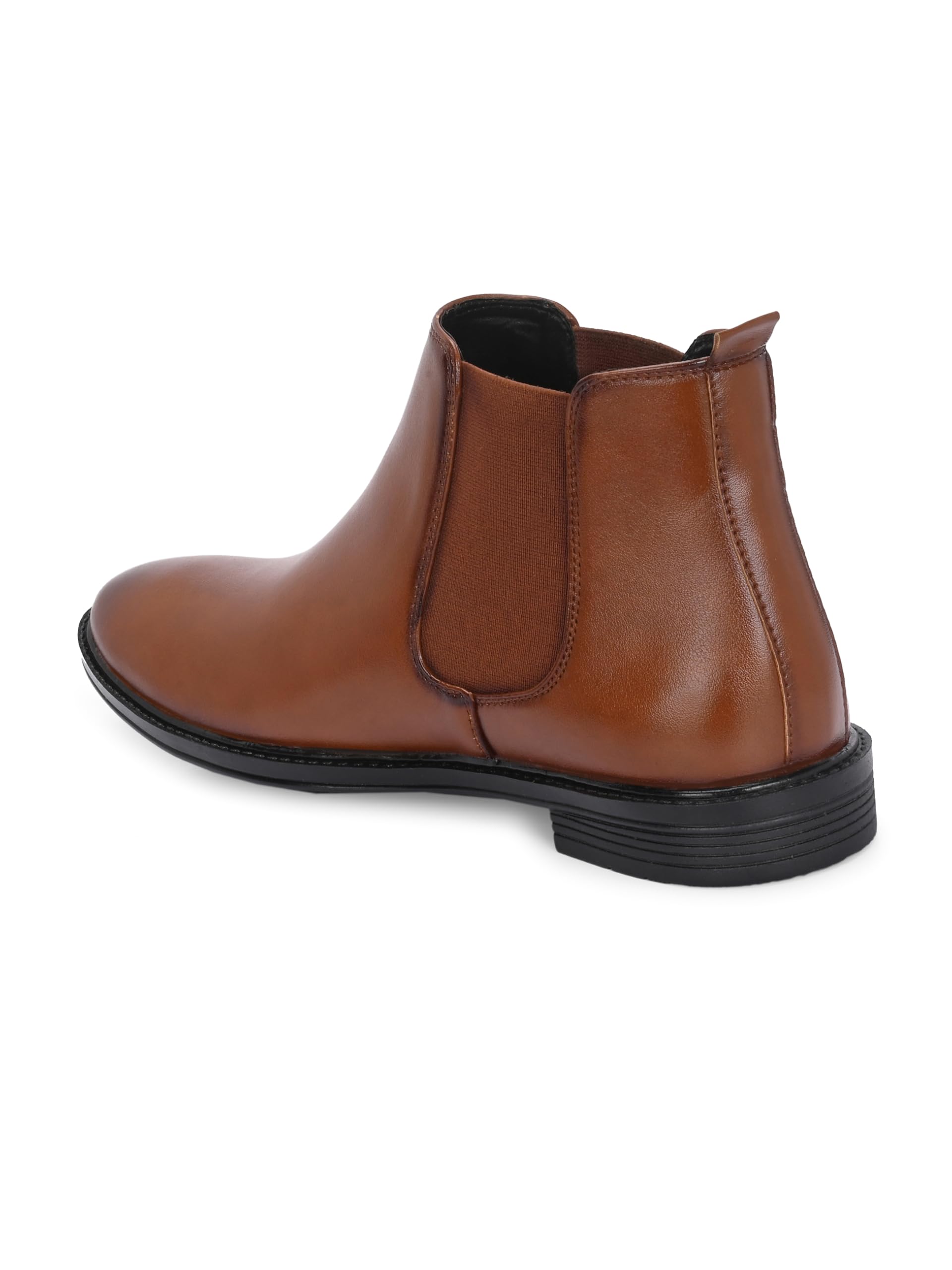 AADI Men's Synthetic Leather Lightweight Comfortable Trendy Outdoor Casual Shoes Slip On Chelsea Boots