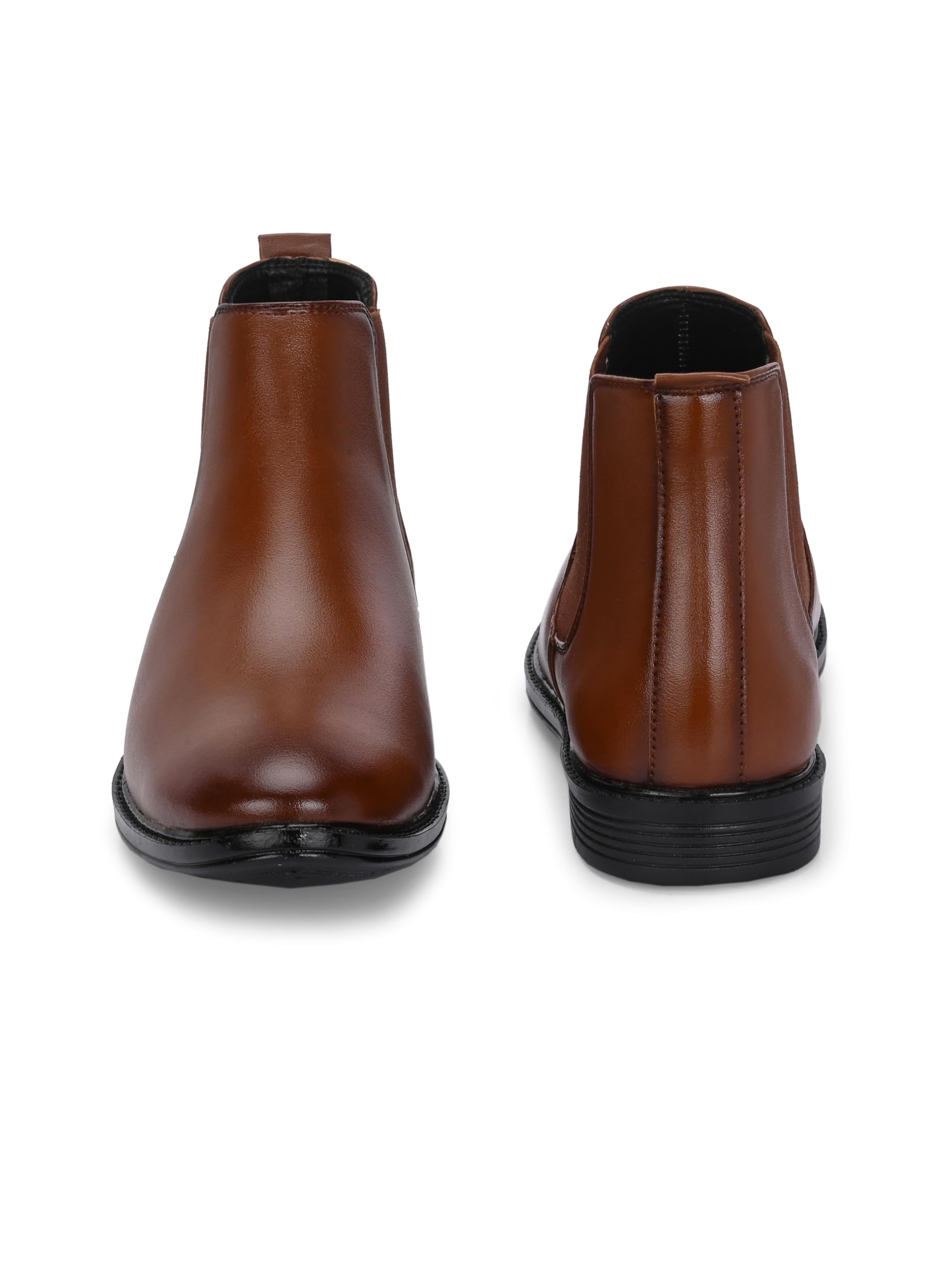 AADI Men's Synthetic Leather Lightweight Comfortable Trendy Outdoor Casual Shoes Slip On Chelsea Boots