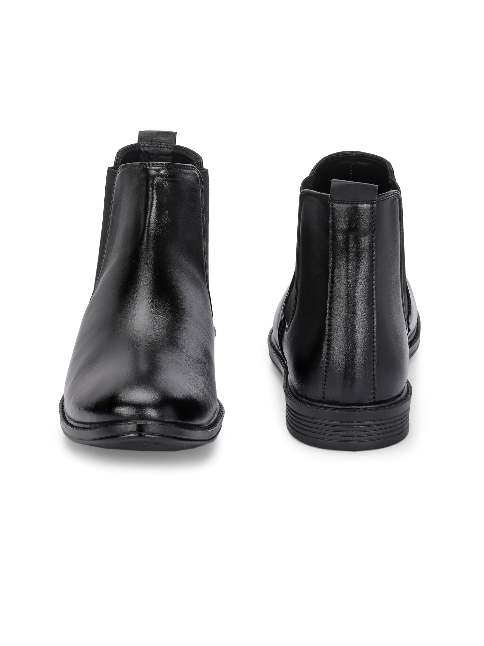 AADI Men's Synthetic Leather Lightweight Comfortable Trendy Outdoor Casual Shoes Slip On Chelsea Boots