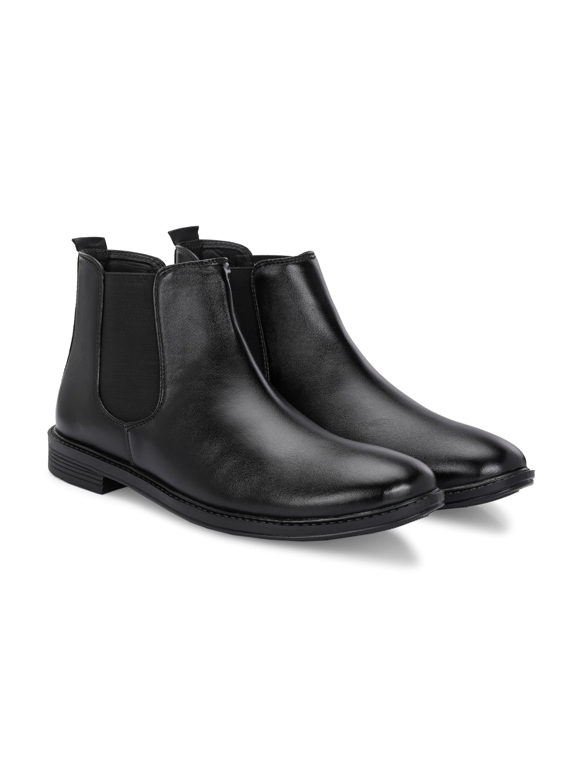 AADI Men's Synthetic Leather Lightweight Comfortable Trendy Outdoor Casual Shoes Slip On Chelsea Boots