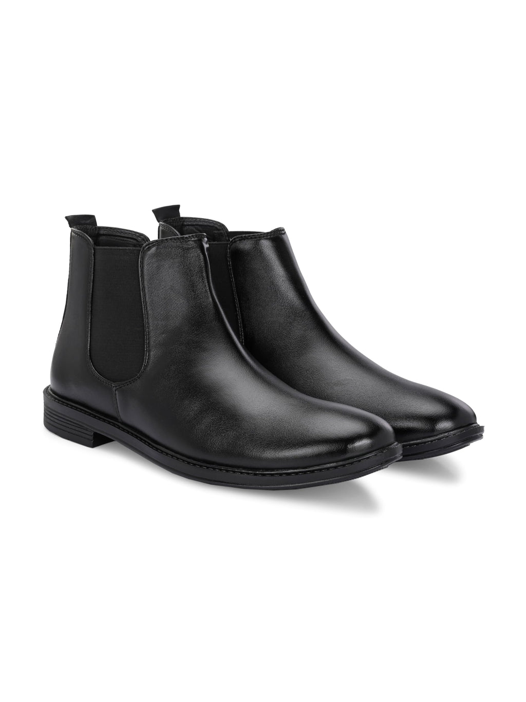 AADI Men's Synthetic Leather Lightweight Comfortable Trendy Outdoor Casual Shoes Slip On Chelsea Boots
