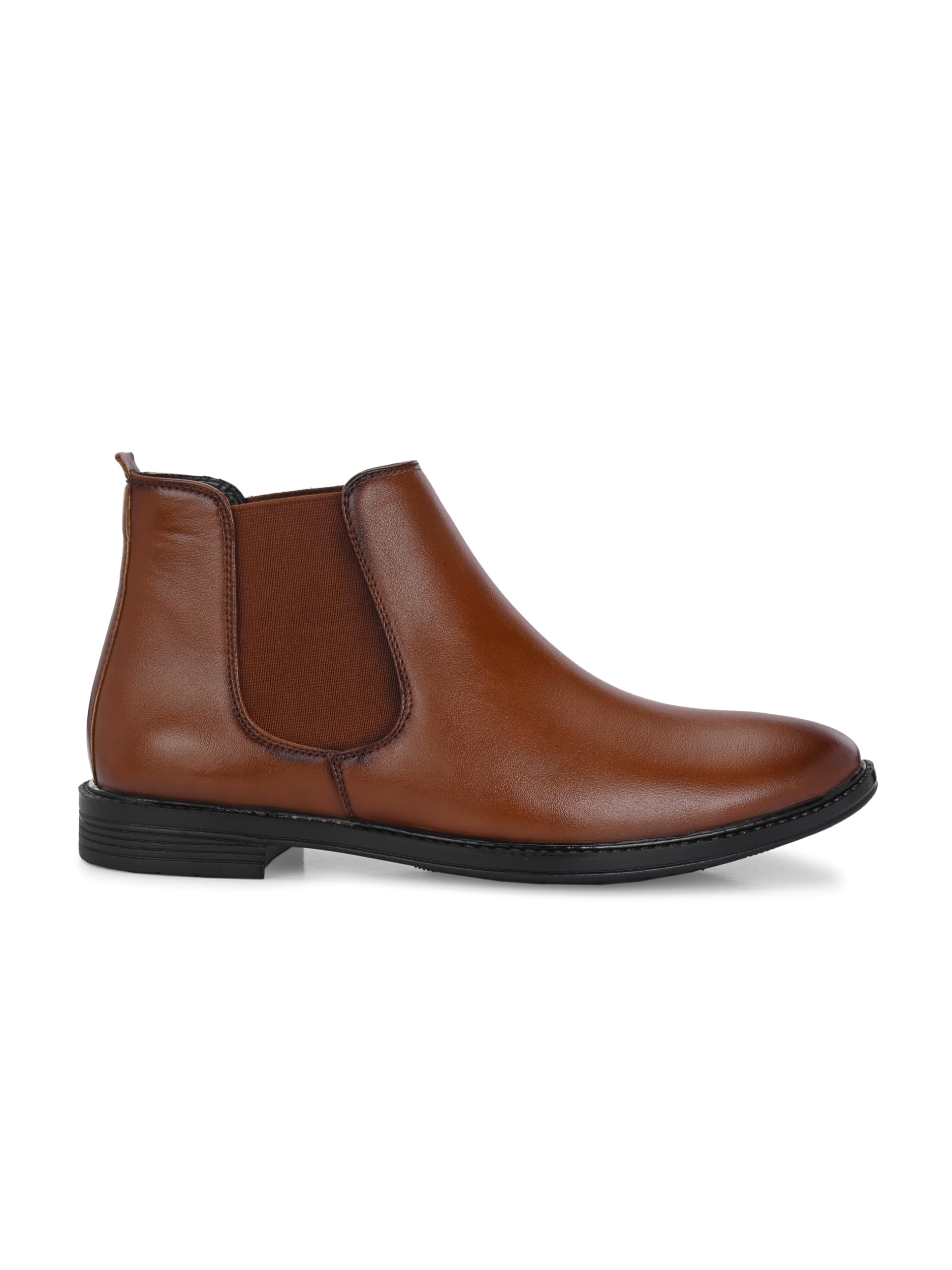 AADI Men's Synthetic Leather Lightweight Comfortable Trendy Outdoor Casual Shoes Slip On Chelsea Boots